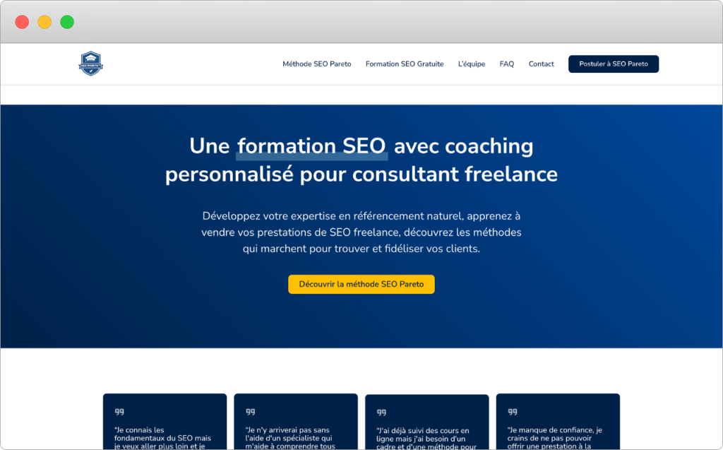 SEO Pareto